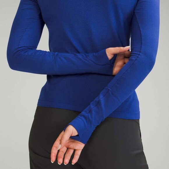 RARE NWT Lululemon Swiftly Long Sleeve Race Length - Psychic Blue - Size 8 - Picture 7 of 7